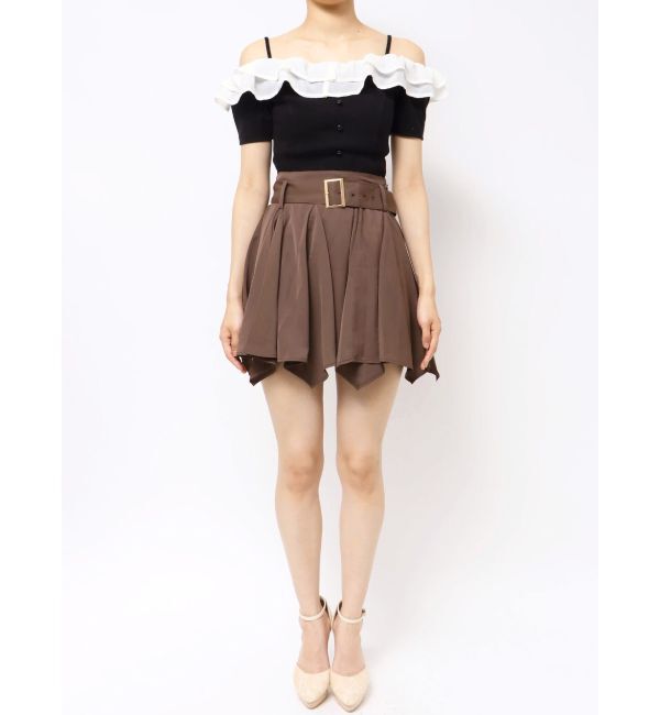 RESEXXY「ランダムヘムラッフルミニスカート」|スカート|