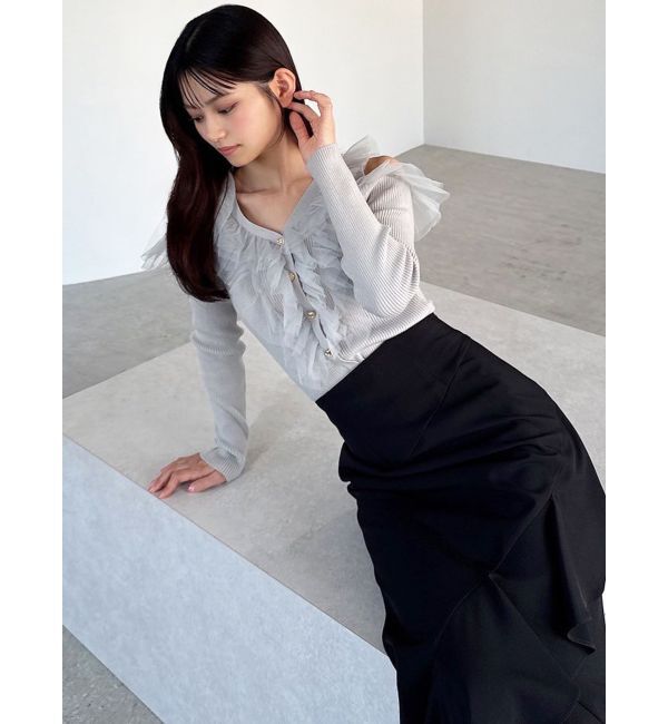 RESEXXY「シアーフリルニットトップス」|ニット・セーター|