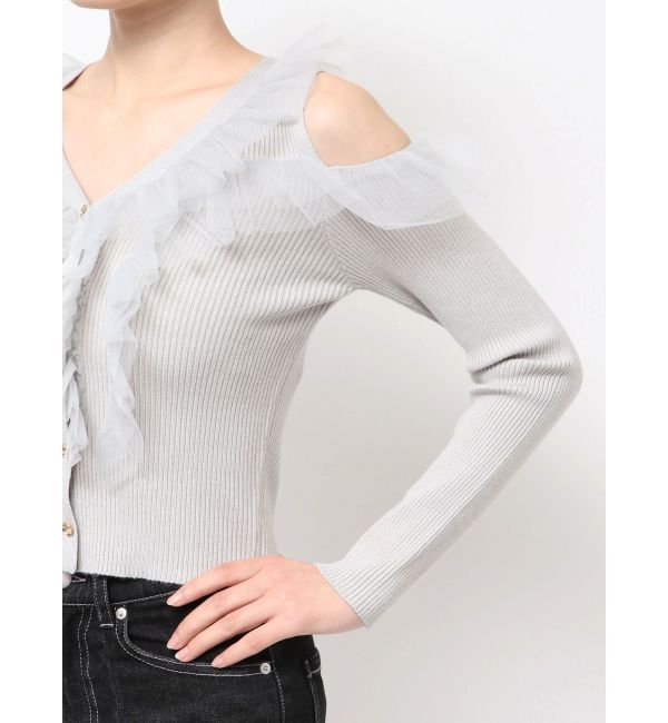 RESEXXY「シアーフリルニットトップス」|ニット・セーター|