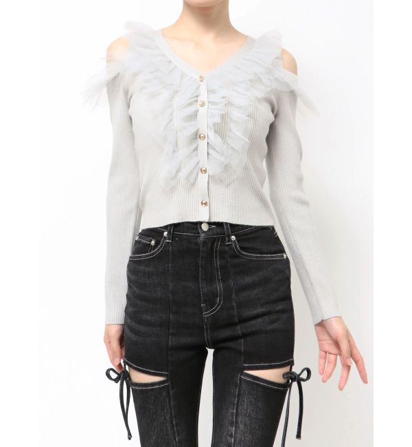 RESEXXY「シアーフリルニットトップス」|ニット・セーター|