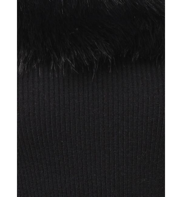 RESEXXY「フェイクファーオフショルニットトップス」|ニット・セーター|