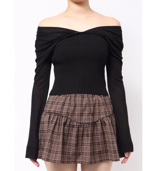 RESEXXY「2WAYオフショルニットトップス」|ニット・セーター|