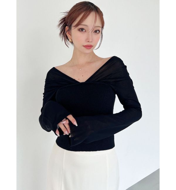 RESEXXY「2WAYオフショルニットトップス」|ニット・セーター|