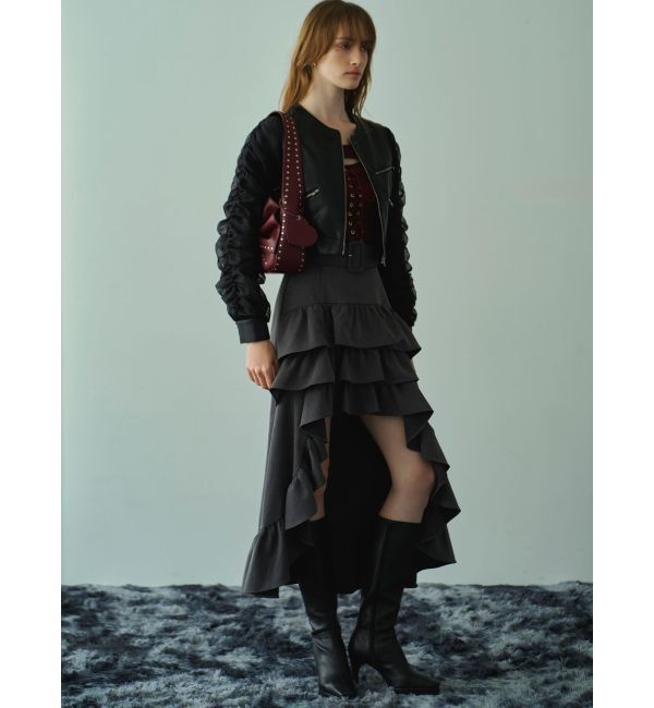 RESEXXY「フロントレースアップカットトップス」|Tシャツ・カットソー|