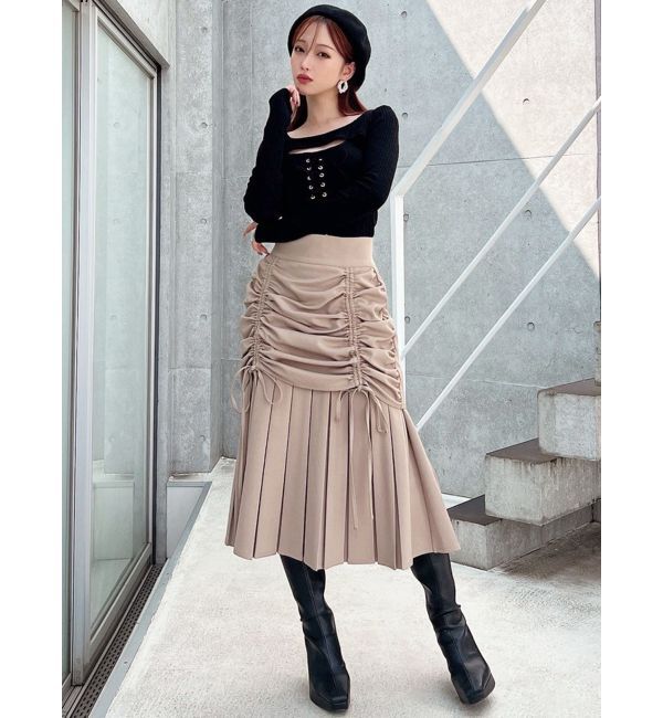 RESEXXY「フロントレースアップカットトップス」|Tシャツ・カットソー|