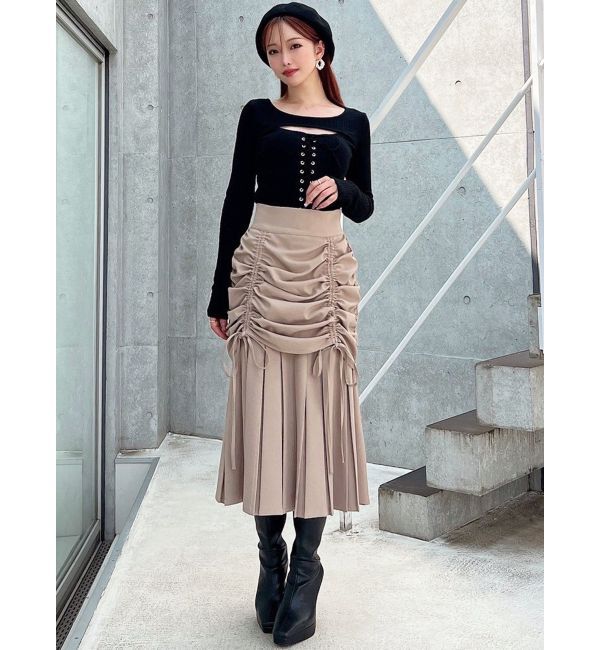 RESEXXY「フロントレースアップカットトップス」|Tシャツ・カットソー|