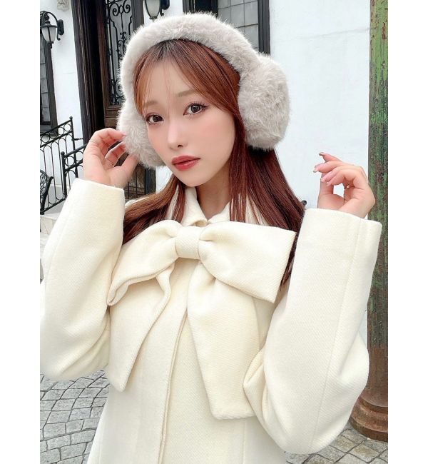 RESEXXY「フェイクファーイヤーマフラー」|その他|ベージュ