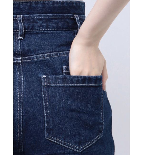 dazzlin「スリットリボンデニムパンツ」|デニム|