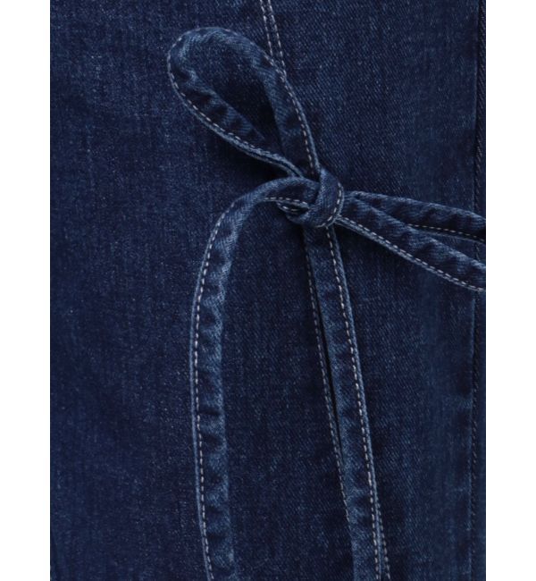 dazzlin「スリットリボンデニムパンツ」|デニム|