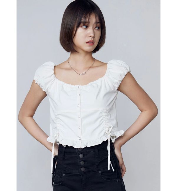 EMODA「ショートスリーブリボントップ」|Tシャツ・カットソー|