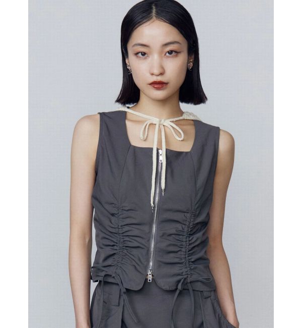 EMODA「リボンギャザートップ」|Tシャツ・カットソー|