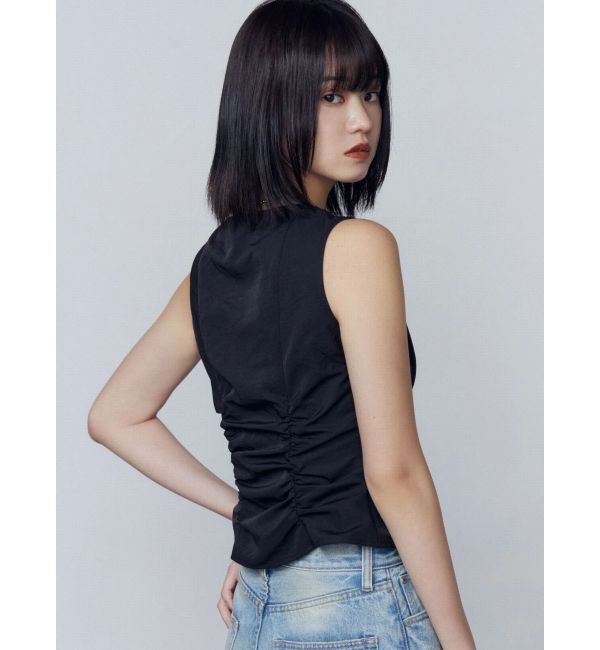 EMODA「リボンギャザートップ」|Tシャツ・カットソー|