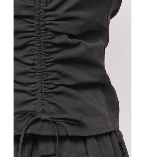 EMODA「リボンギャザートップ」|Tシャツ・カットソー|