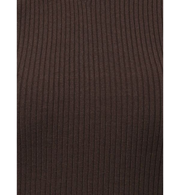 MERCURYDUO「異素材フリルオフショルリブニット」|ニット・セーター|