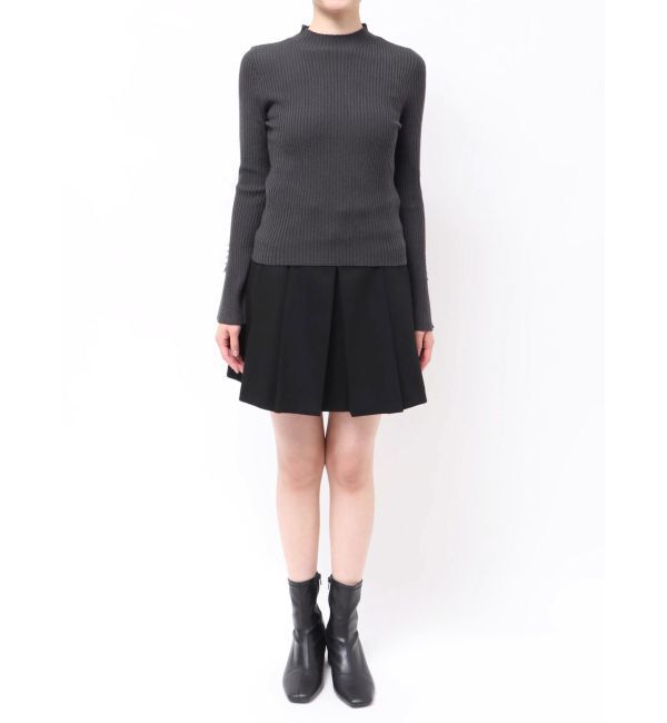 MERCURYDUO「【追加生産】フレアスリーブハイネックリブニット」|ニット・セーター|