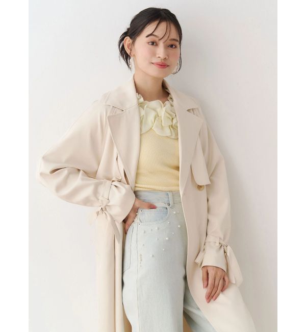 MERCURYDUO「2WAY異素材ランダムラッフルニット」|ニット・セーター|