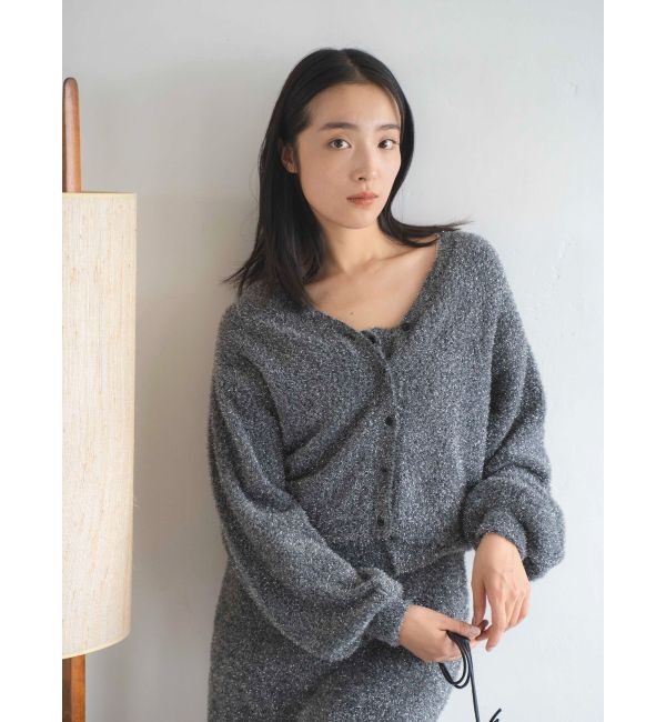 Ungrid「ラメニットアンサンブル」|ニット・セーター|ブラック