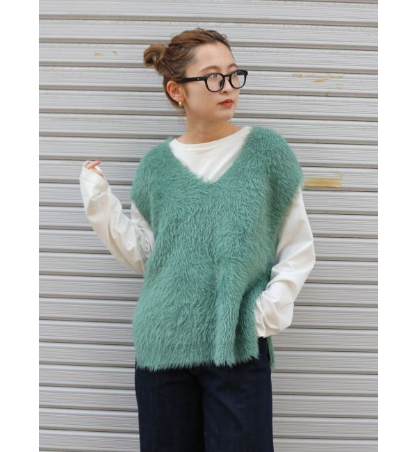 Ungrid「2Wayラメニットベスト」|ニット・セーター|