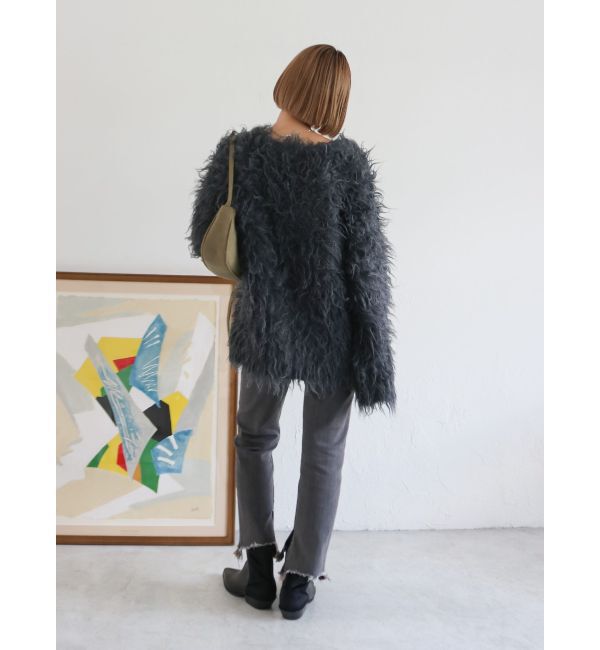 Ungrid「ヘムデザインストレッチデニム」|デニム|