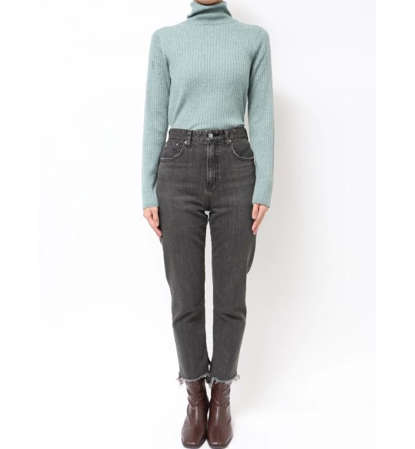 Ungrid「ヘムデザインストレッチデニム」|デニム|