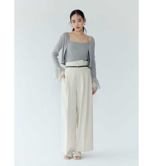 LAGUNAMOON「バイカラーベルトパンツ」|その他|