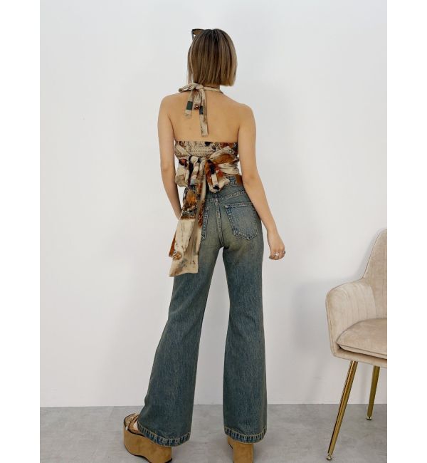 EVRIS「バックリボン ホルターネックトップス」|Tシャツ・カットソー|