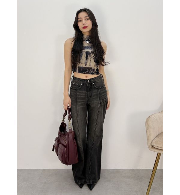 EVRIS「バックリボン ホルターネックトップス」|Tシャツ・カットソー|