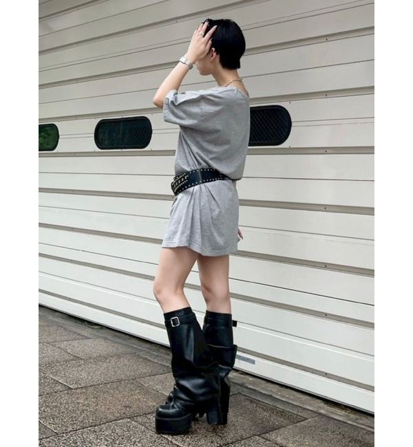 EVRIS「カットダメージBIG Tシャツ」|Tシャツ・カットソー|