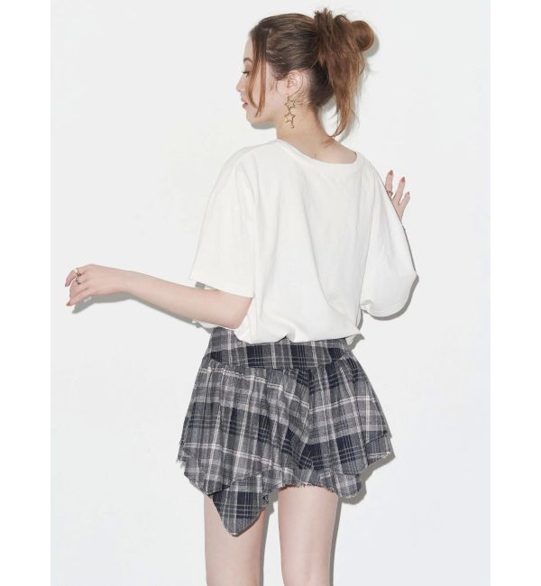 EVRIS「カットダメージBIG Tシャツ」|Tシャツ・カットソー|