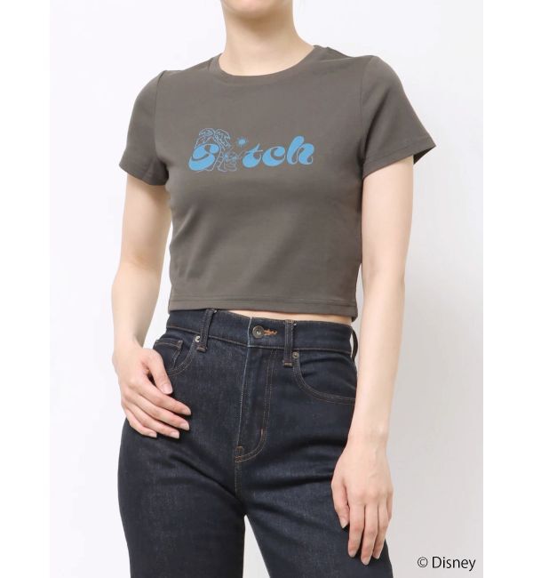 jouetie「【Lilo&Stitch】ロゴフィットTシャツ」|Tシャツ・カットソー|