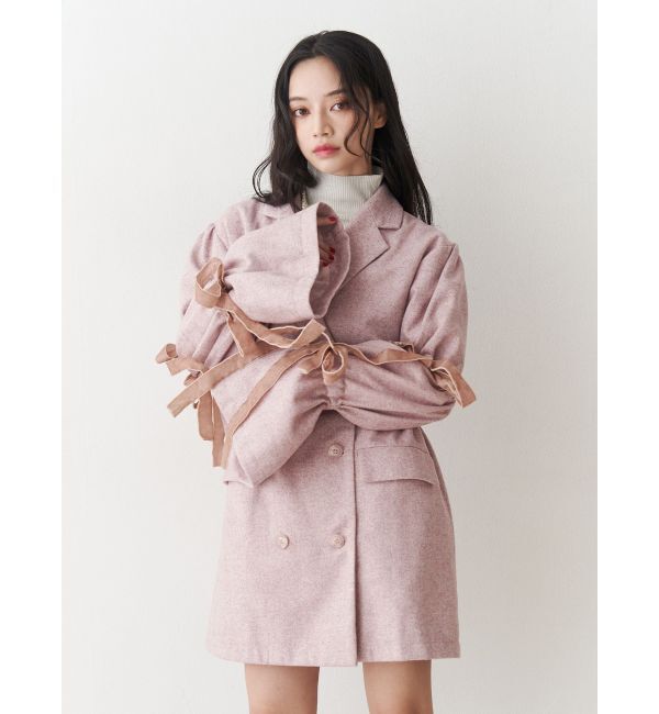 jouetie「スリーブリボンジャケットコート」|テーラードジャケット|