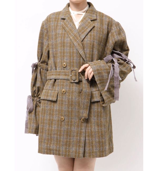 jouetie「スリーブリボンジャケットコート」|テーラードジャケット|