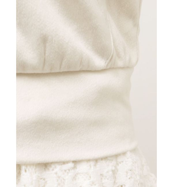 merry jenny「ベロアレースジップパーカー」|パーカー|