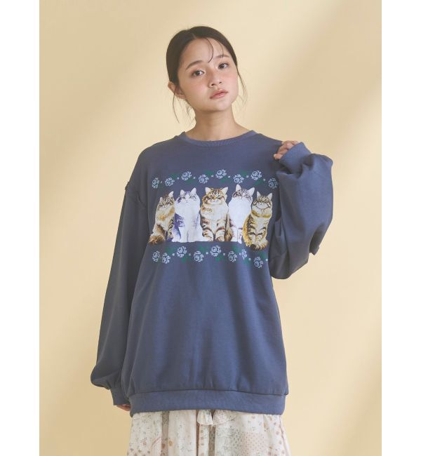 merry jenny「blooming catスウェット」|スウェット・ジャージ|