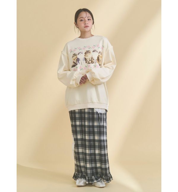 merry jenny「blooming catスウェット」|スウェット・ジャージ|