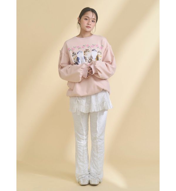 merry jenny「blooming catスウェット」|スウェット・ジャージ|