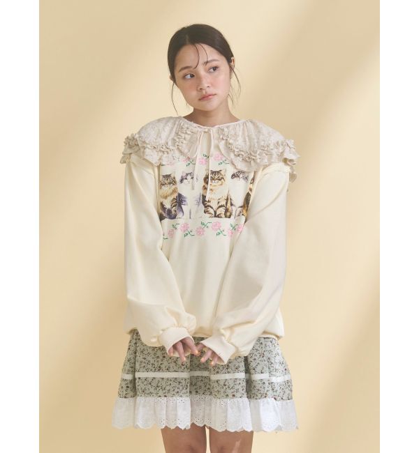 merry jenny「blooming catスウェット」|スウェット・ジャージ|