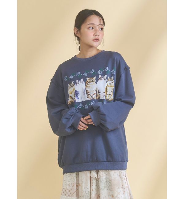 merry jenny「blooming catスウェット」|スウェット・ジャージ|