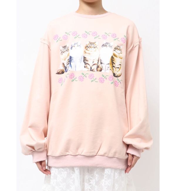 merry jenny「blooming catスウェット」|スウェット・ジャージ|