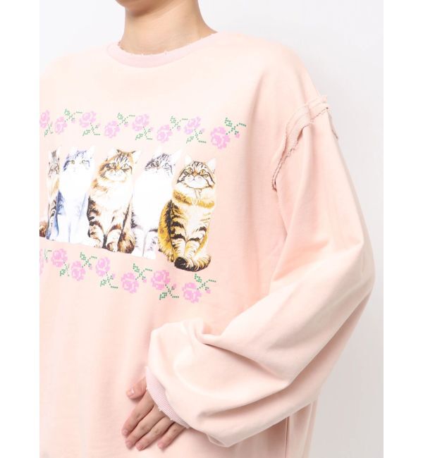 merry jenny「blooming catスウェット」|スウェット・ジャージ|