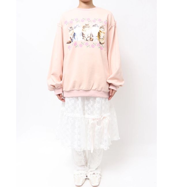 merry jenny「blooming catスウェット」|スウェット・ジャージ|