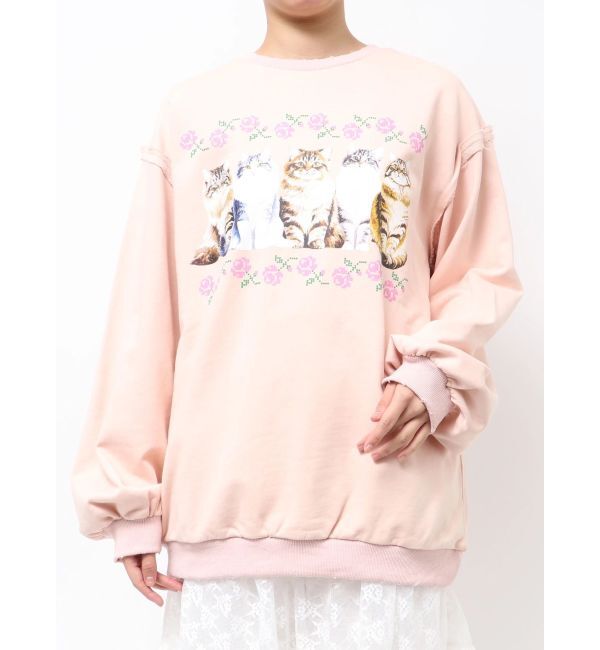 merry jenny「blooming catスウェット」|スウェット・ジャージ|