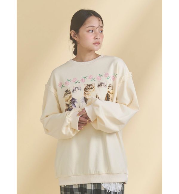 merry jenny「blooming catスウェット」|スウェット・ジャージ|