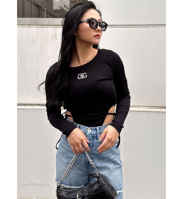 GYDA「Symmetry GYDAサイドオープントップス」|Tシャツ・カットソー|