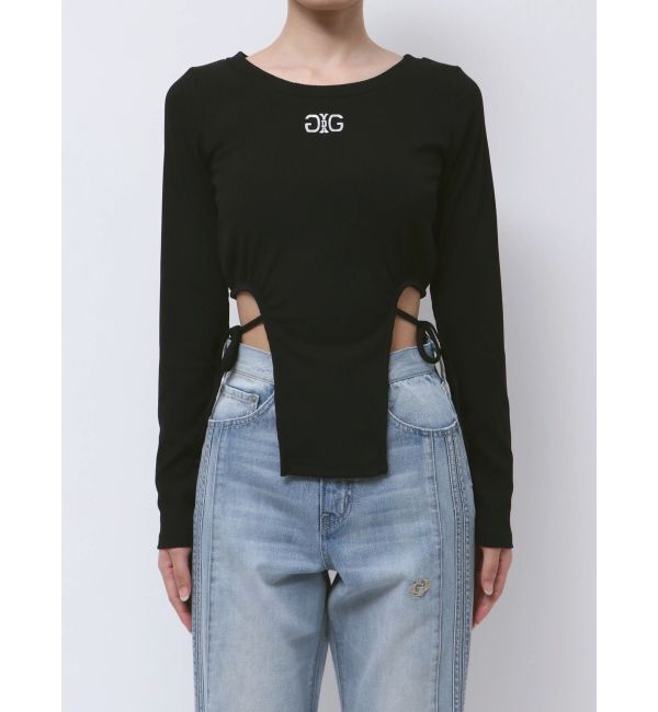 GYDA「Symmetry GYDAサイドオープントップス」|Tシャツ・カットソー|