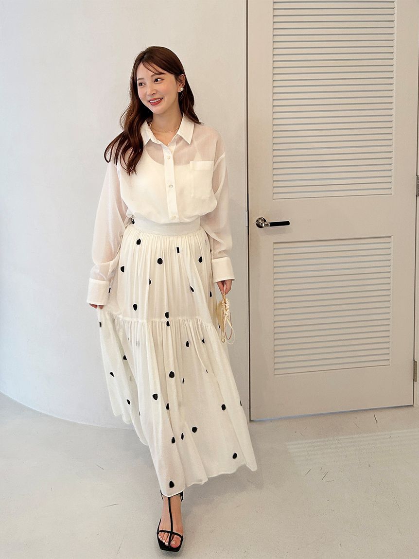 SNIDEL「Sustainableシアーシャツ」|シャツ・ブラウス|