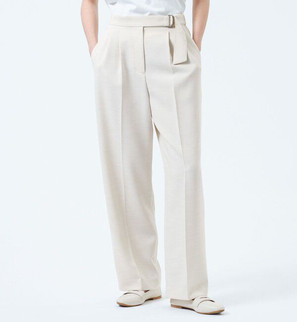 MACKINTOSH PHILOSOPHY「ドライタッチベルテッドパンツ」|その他|ベージュ