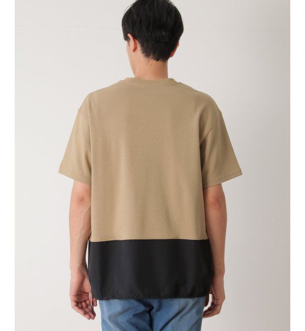 ikka「URBAN NATURE LIFE アーバンネイチャーライフ バイカラードロストTシャツ」|Tシャツ・カットソー|