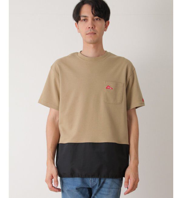 ikka「URBAN NATURE LIFE アーバンネイチャーライフ バイカラードロストTシャツ」|Tシャツ・カットソー|