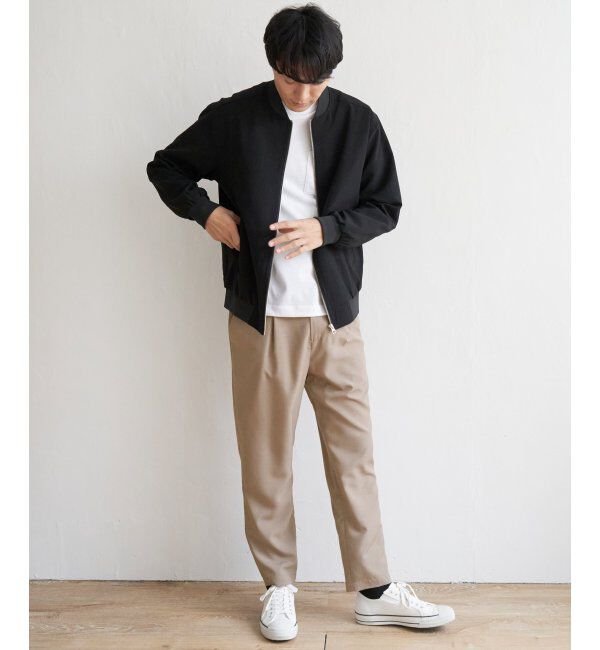 ikka「【セットアップ対応】イージーケアリネンライクアンクルパンツ」|その他|